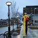 Neil Sauter, 29, of Blissfield, heads north on Fifth Ave. toward Plymouth Rd. which he will travel on toward South Lyon, his first stop of the trip. Melanie Maxwell I AnnArbor.com